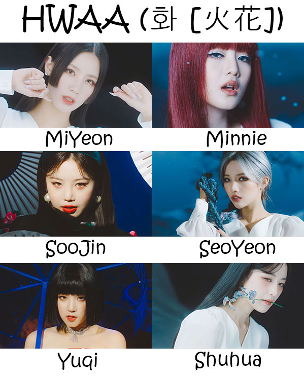 G)I-DLE HWAA Who's Who | KpopInfo114